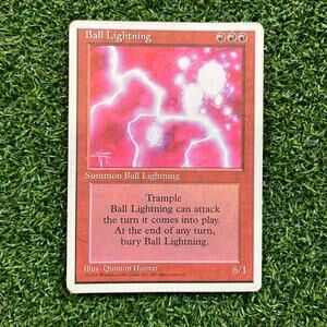 MTG Ball Lightning Fourth Edition 4ED Rare Vintage Magic The Gathering 1995 MP